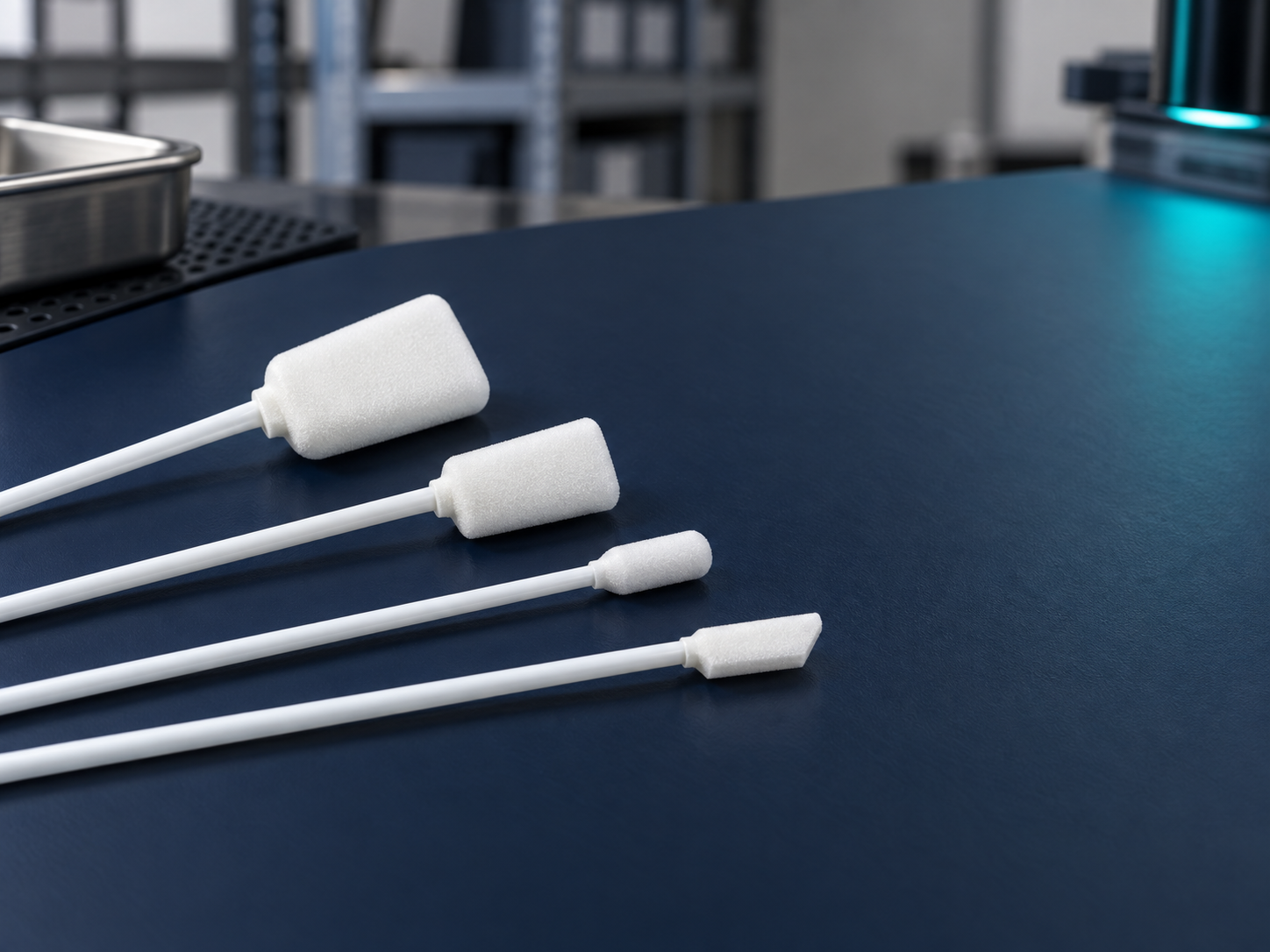 Product family illustration for foam cleaning swabs