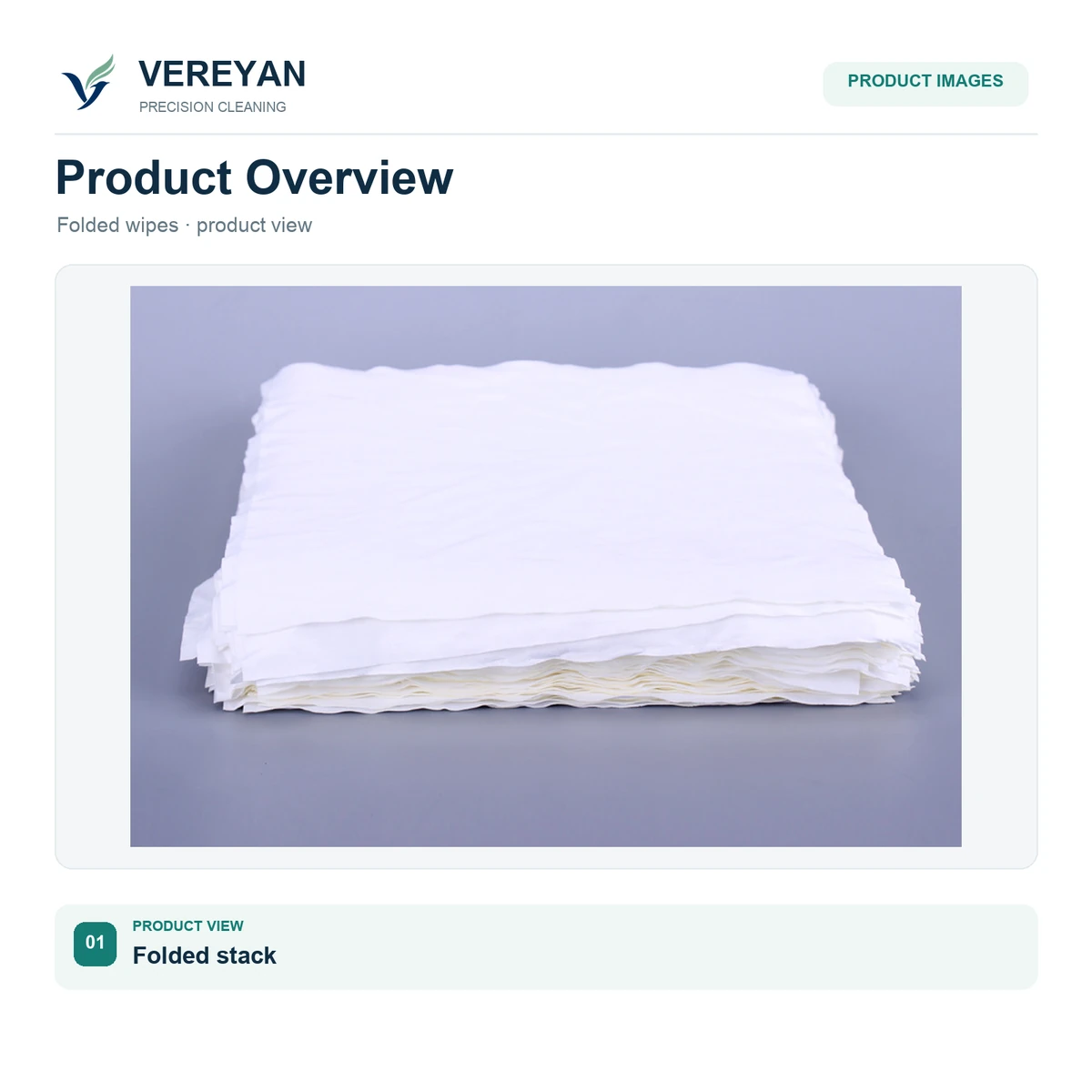 Illustrative cleaning-wipe product view